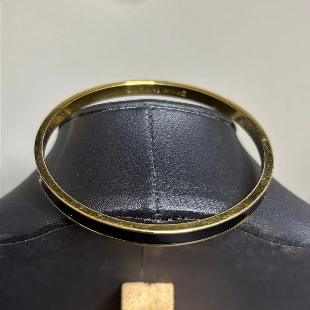 Kate Spade Black Gold Bangle Minimalist Bracelet - Picture 3 of 6